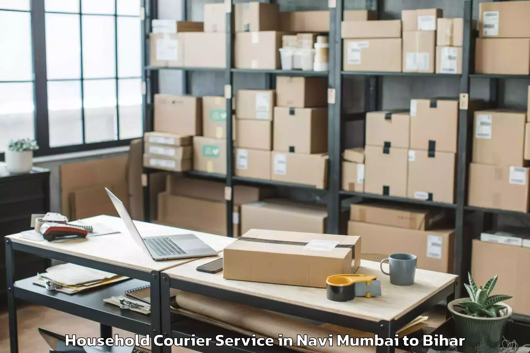 Professional Navi Mumbai to Bar Bigha Household Courier